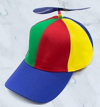 Detachable Adult Propeller Hat Baseball Cap | Rainbow