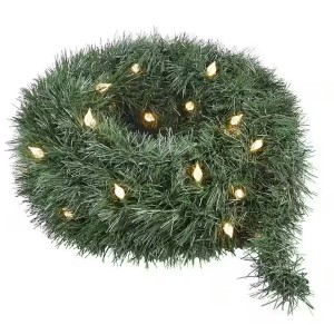 Home Accents Holiday Pre-lit Garland | Green | 25ft