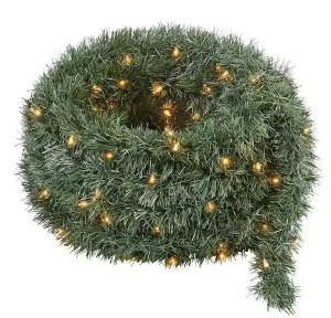 Home Accents Holiday Pre-lit Garland | Green | 50 ft