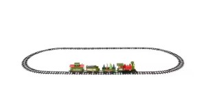 GRINCH TRAIN SET W/20FT TRACK