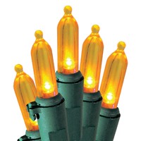 Hometown Holidays U10E406G Christmas Light Set | 50-Lamp | LED Lamp | Orange