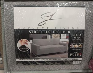 Supreme Living Chair Stretch Slipcover, Grey