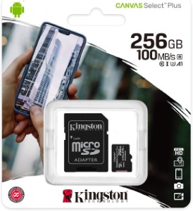 Kingston 256GB Canvas Select Plus Micro SD (SDXC) Card