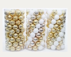 60MM CHRISTMAS BALLS | GOLD | 100 PIECES