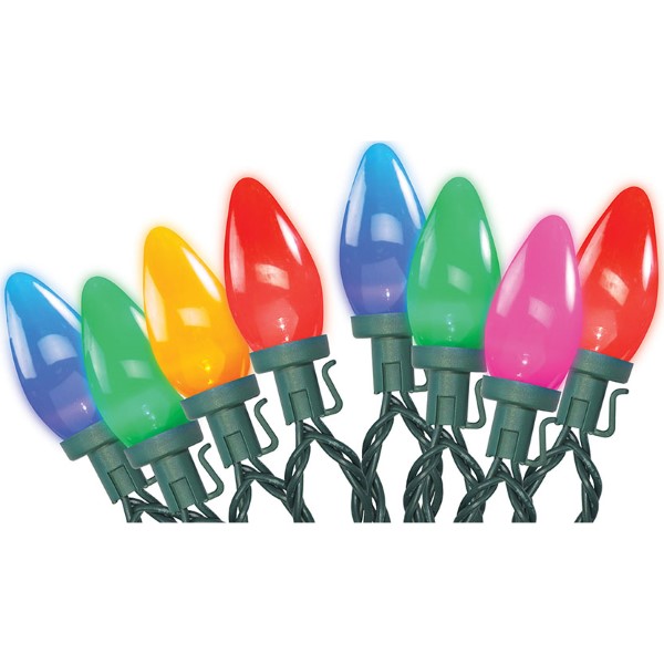 Sylvania 24980 Led Spool Lights | Opaque| Multi-Color | 100 Count