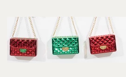 RED/GREEN PURSE ORNAMENT | 1 PIECE