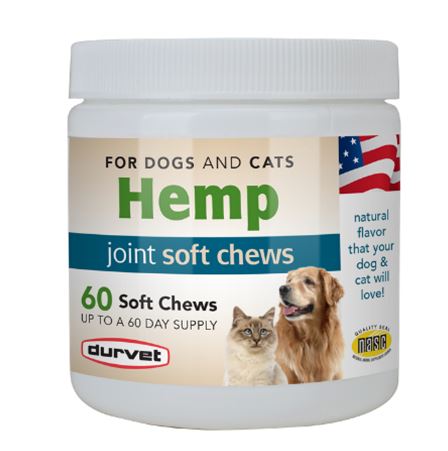 Durvet Hemp Joint Soft Chews for Dogs and Cats