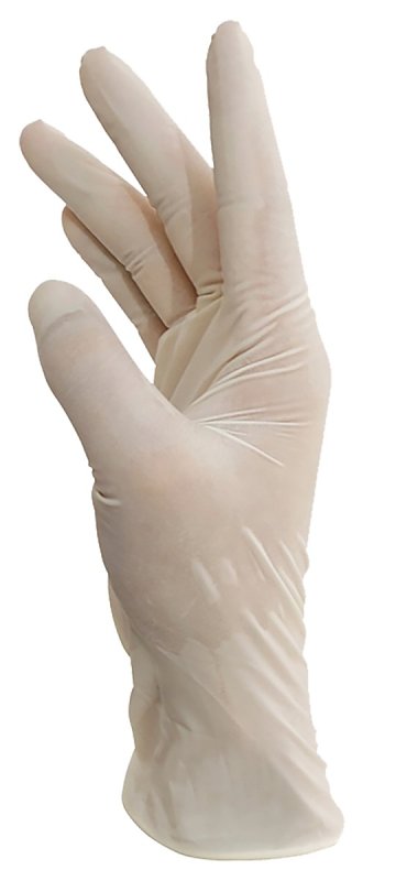 LATEX GLOVES DISPOSABLE CLEAR