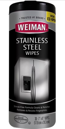 Weiman Stainless Steel Cleaning Wipes | 30 Count