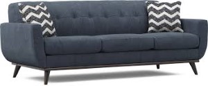 EAST SIDE SOFA W/TP SAPPHIRE