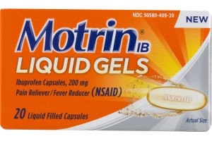 MOTRIN IB LIQUID GELS 20'S