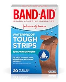 BAND-AID Water Block Tough Sterile Bandages | 20 count