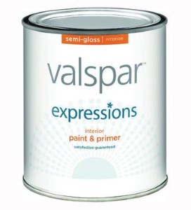 Valspar 17064 Latex Paint, Semi-Gloss, Clear, 1 gal Can