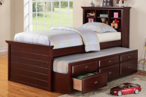 TWIN STORAGE TRUNDLE CHERRY