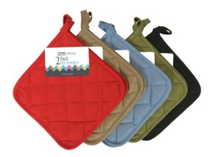 American Linens Solid Pot Holders | 2 pack