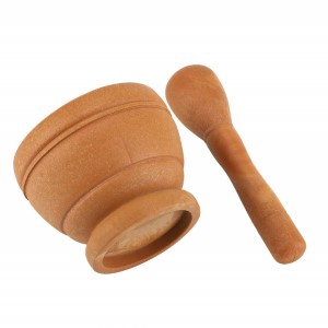 MORTAR&PESTLE SET WOOD