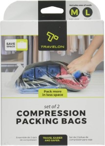 Travelon Compression Packing Bags, 2 Pack