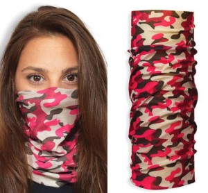 PINK CAMO FACE GUARD