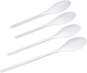 Chef Craft 20769 Spoon Set, Polypropylene, White