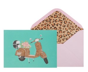 Leopard Scooter | Birthday Card