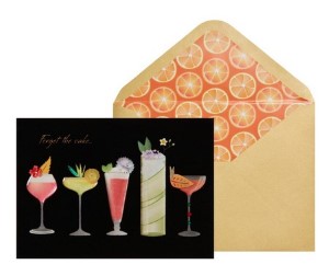 Row of Cocktails | Birthday Card