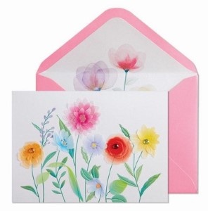 Vellum Growing Flowers | Blank Card