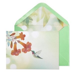 Vellum Hummingbird | Blank Card