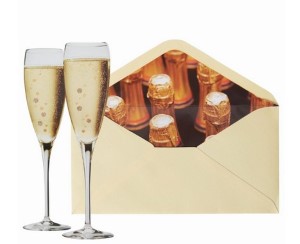 Photo Champagne Flutes | Congratulations Card