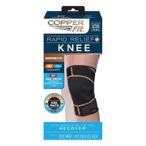 Copper Fit ICE Knee Sleeve Infused with Cooling Action & Menthol |