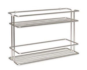 Spectrum Stainless Steel Wall-Mount Spice Rack | Satin Nickel