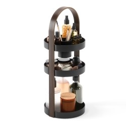 Umbra Bellwood Cosmetic Organizer | Black/Walnut