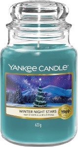 CANDLE WINTER NIGHT STARS 20Z