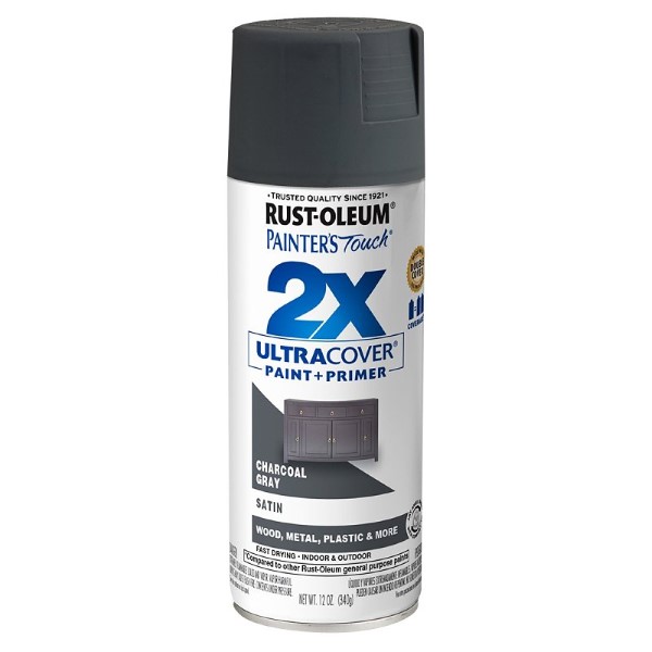 SPRAY PAINT CHARCOAL GRAY 12Z