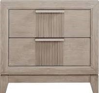 BELLANTE GRAY 2DRW NIGHTSTAND