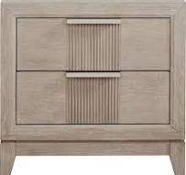 BELLANTE GRAY 2DRW NIGHTSTAND