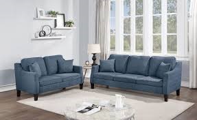 2PC LIVING ROOM SET BLUE