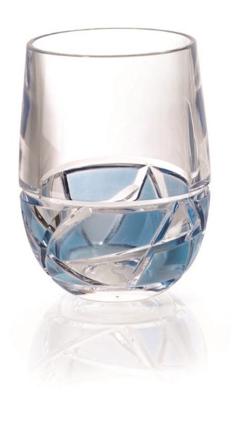 Mosaic Acry Wine Glass Azure 10Z