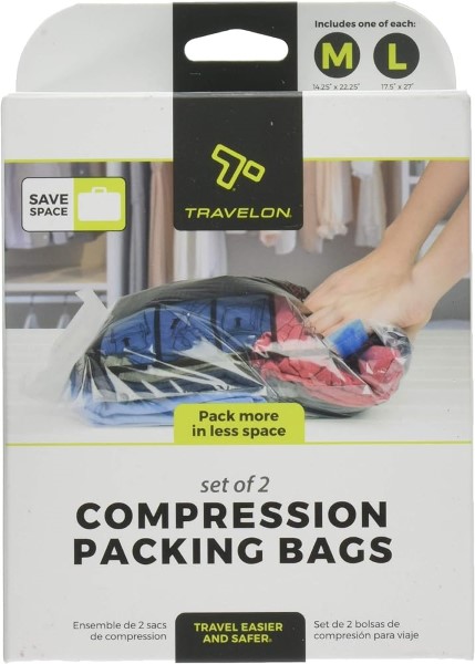 Travelon Compression Packing Bags, 2 Pack