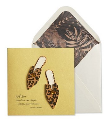 Leopard Mules | Birthday Card