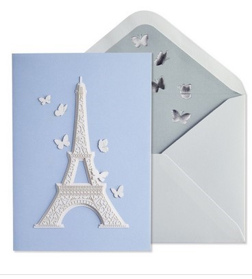 Laser Cut Eiffel Tower | Birthday Card