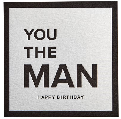 You the Man | Birthday Card