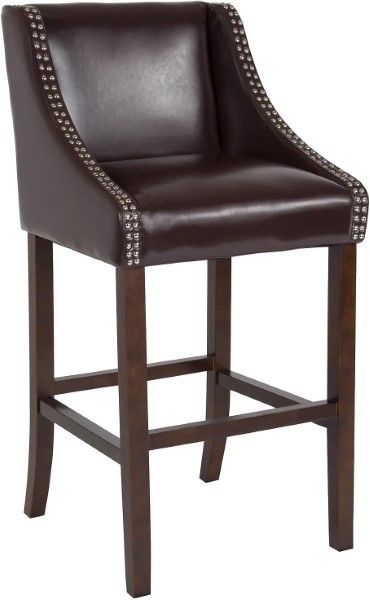 CARMEL CH BARSTOOL WALNUT 30"H