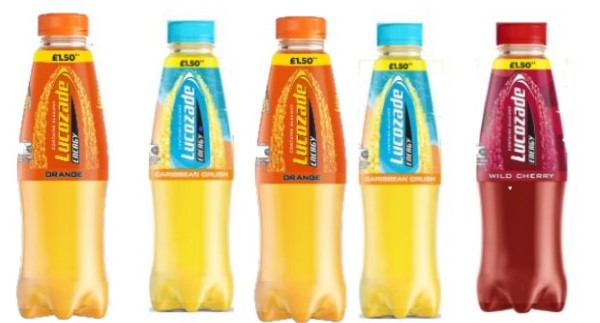 LUCOZADE ASST FLAVORS 380ML