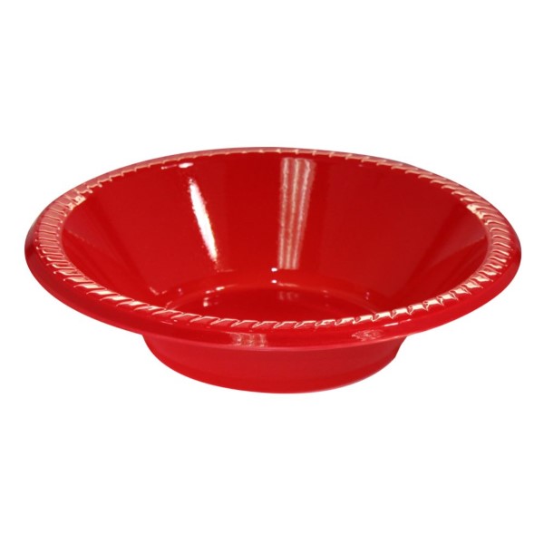 DISPOZEIT PLASTIC BOWL 7" RED