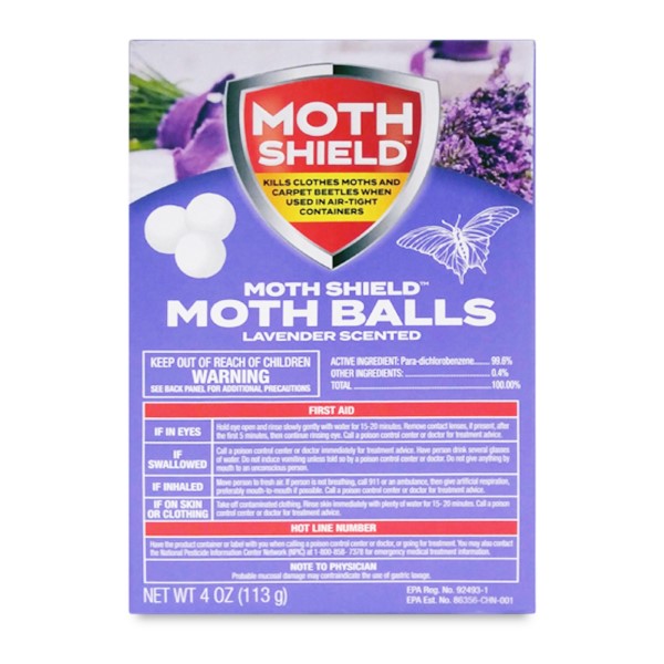 MOTH SHIELD BALLS LAVENDER 4Z