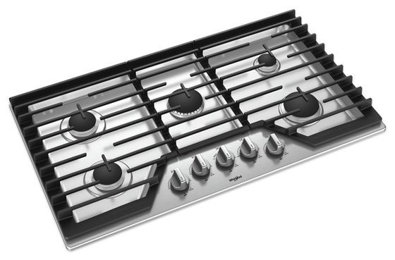 WHIRLPOOL GAS COOKTOP SS 36"