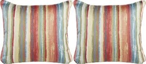 PAINTERLY STRIPE ACCENT PILLOW 2