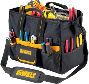 CLC DG5543 Tradesman Tool Bag, 33-Pocket, Hook-and-Loop Closure, Polyester