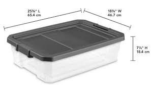 Sterilite Stacker Box | 40 quart | Clear