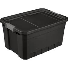 Sterilite Stacker Tote Box | 19 gallon | Black